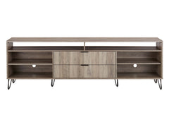 DUMBO 85" TV Stand in Golden Brown - Ornate Home