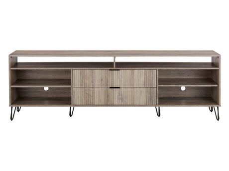 DUMBO 85" TV Stand in Golden Brown - Ornate Home