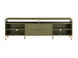 DUMBO 85" TV Stand in Olive Green - Ornate Home
