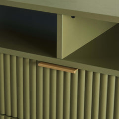 DUMBO 85" TV Stand in Olive Green - Ornate Home