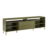 DUMBO 85" TV Stand in Olive Green - Ornate Home