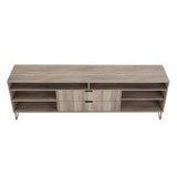 DUMBO 85" TV Stand in Rustic Grey - Ornate Home