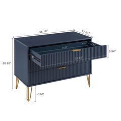 DUMBO Dresser in Midnight Blue - Ornate Home
