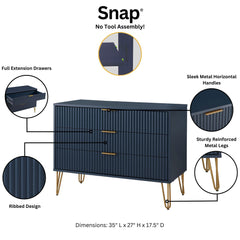 DUMBO Dresser in Midnight Blue - Ornate Home