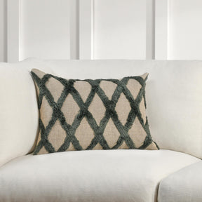 DV Caro Forest Green 14x20 Throw Pillow (Set of 2) - Ornate Home