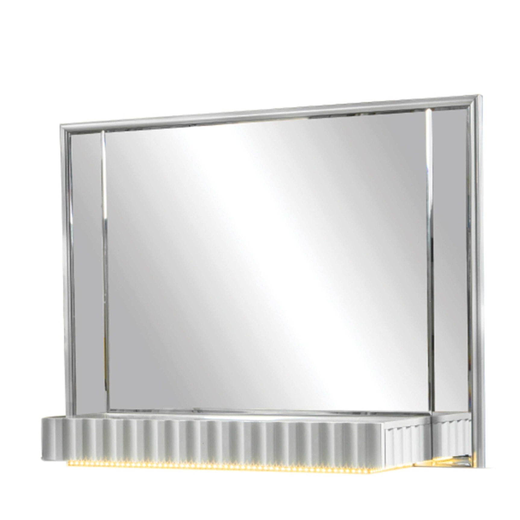 Da Vinci Gray Bedroom Mirror - Ornate Home