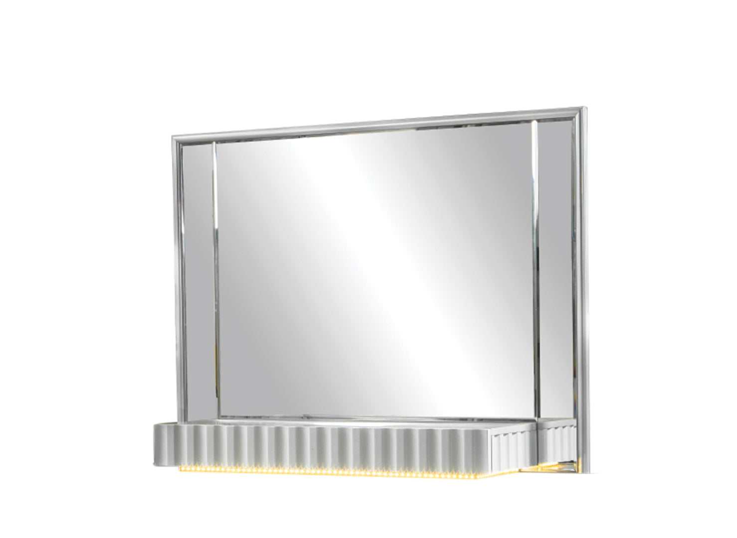 Da Vinci Gray Bedroom Mirror - Ornate Home