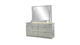 Da Vinci Gray Bedroom Mirror - Ornate Home