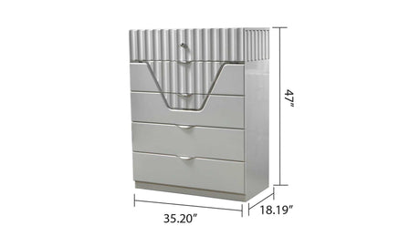 Da Vinci Gray Chest - Ornate Home