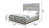 Da Vinci Gray Queen Bed - Ornate Home