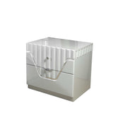 Da Vinci Gray Queen Bedroom Set / 5pc - Ornate Home