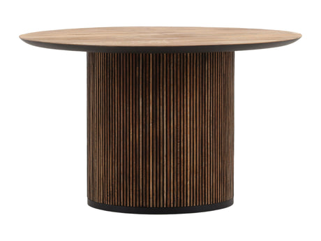 Dabney Natural Wood Wash Round Dining Table - Ornate Home