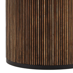 Dabney Natural Wood Wash Round Dining Table - Ornate Home