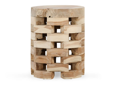 Dacosta Whitewash Round Accent Table - Ornate Home