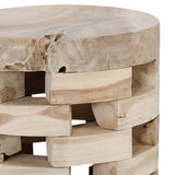 Dacosta Whitewash Round Accent Table - Ornate Home