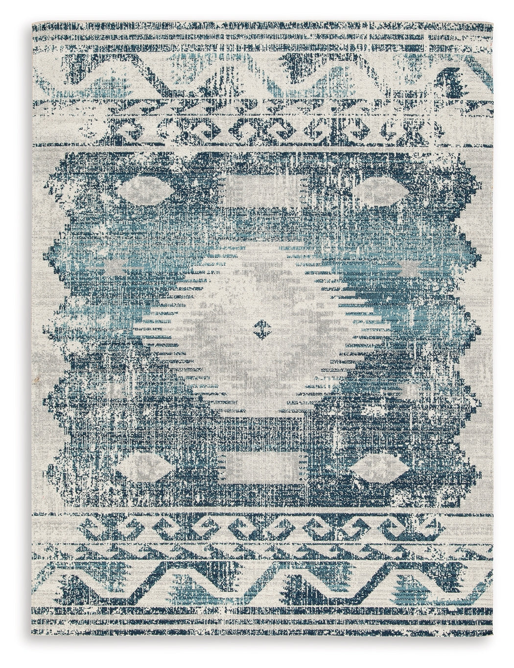 Daddridge Blue/Gray/Ivory 5' x 7' Rug - Ornate Home