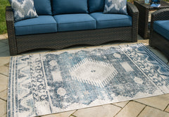 Daddridge Blue/Gray/Ivory 8' x 10' Rug - Ornate Home