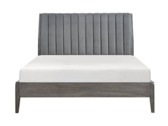 Dade Gray Eastern King Platform Bed - Ornate Home