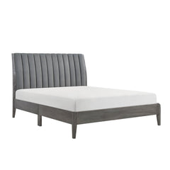 Dade Gray Eastern King Platform Bed - Ornate Home
