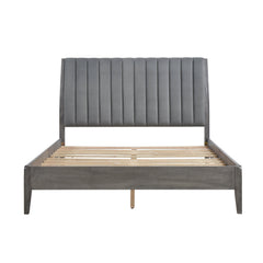 Dade Gray Eastern King Platform Bed - Ornate Home