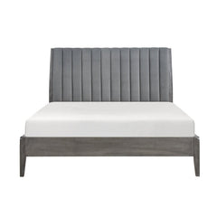 Dade Gray Eastern King Platform Bed - Ornate Home