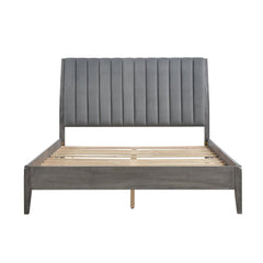 Dade Gray Eastern King Platform Bed - Ornate Home