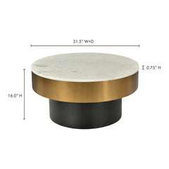 Dado White Coffee Table - Ornate Home