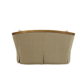 Daesha Loveseat in Tan Flannel & Antique Gold - Ornate Home