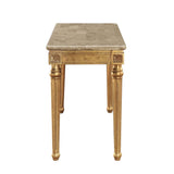 Daesha Sofa Table in Marble/Antique Gold - Ornate Home