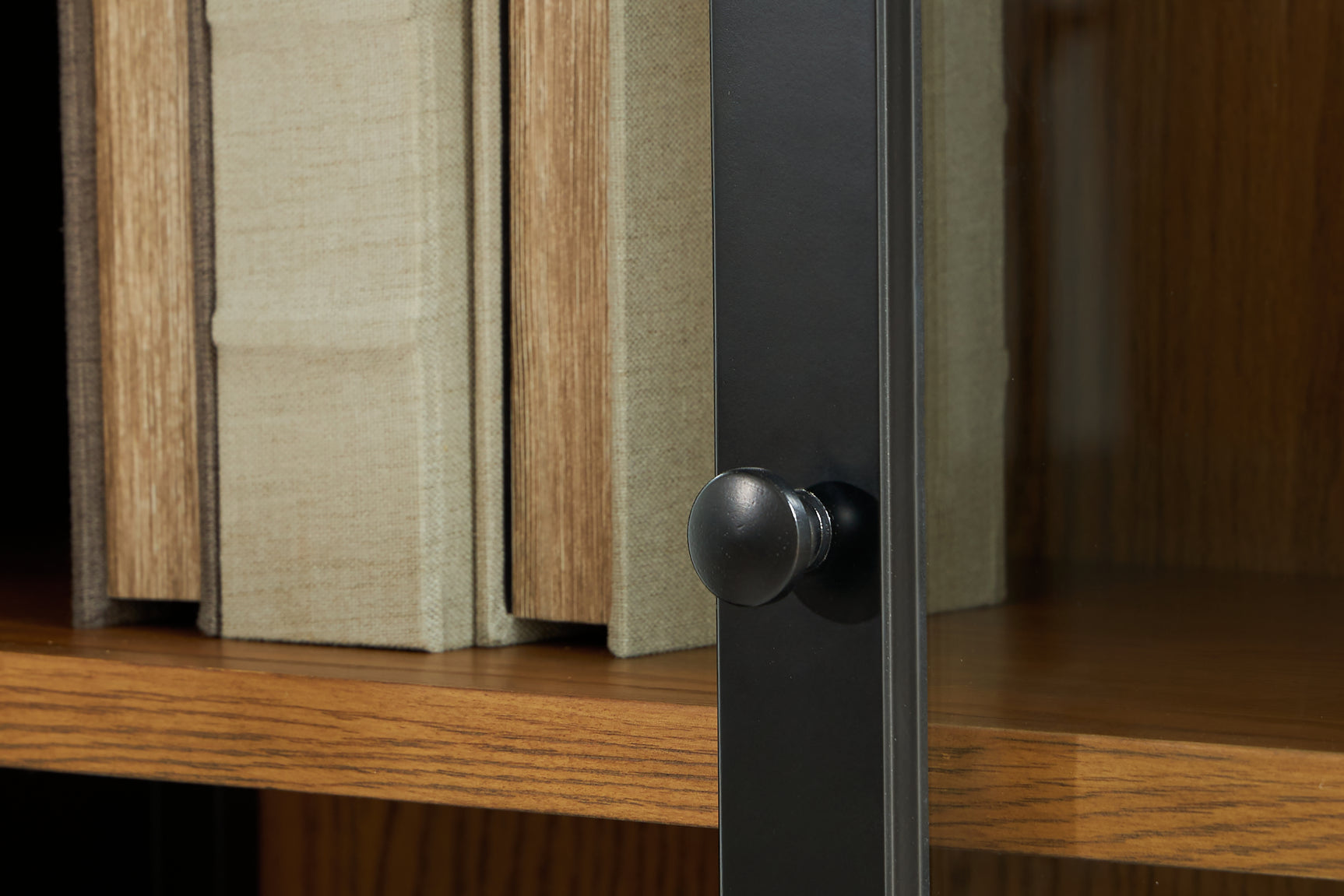 Dagandale Black/Natural Accent Cabinet - Ornate Home