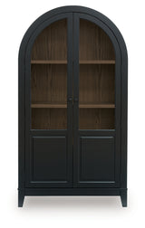 Dagandale Black/Natural Accent Cabinet - Ornate Home