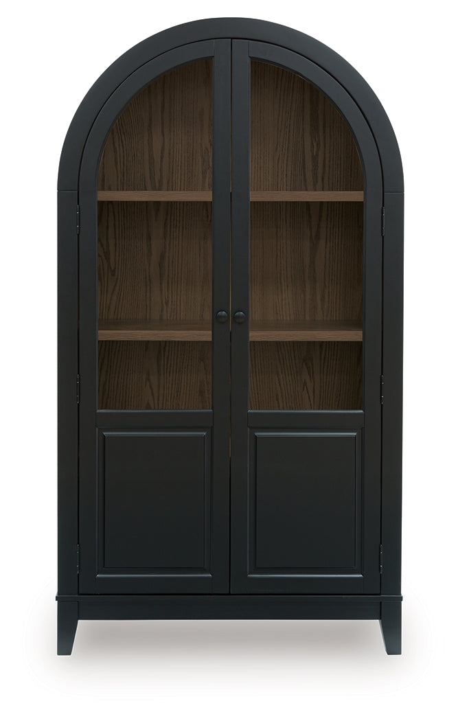 Dagandale Black/Natural Accent Cabinet - Ornate Home