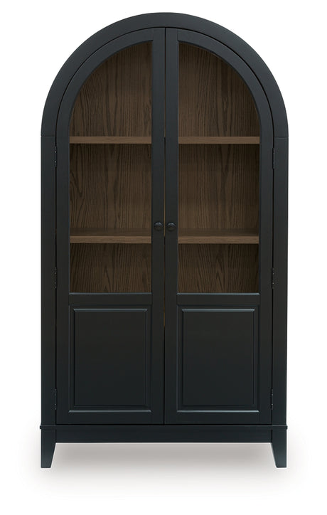 Dagandale Black/Natural Accent Cabinet - Ornate Home