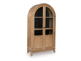 Dagandale Natural/Black Accent Cabinet - Ornate Home