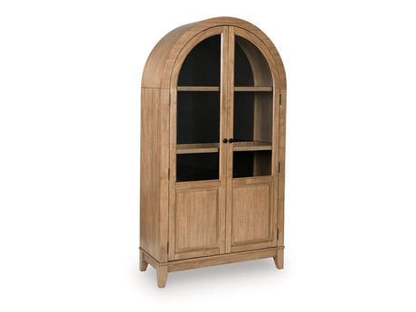Dagandale Natural/Black Accent Cabinet - Ornate Home