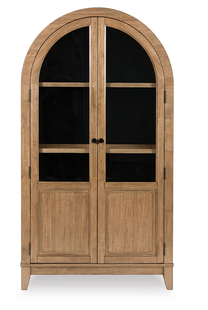 Dagandale Natural/Black Accent Cabinet - Ornate Home
