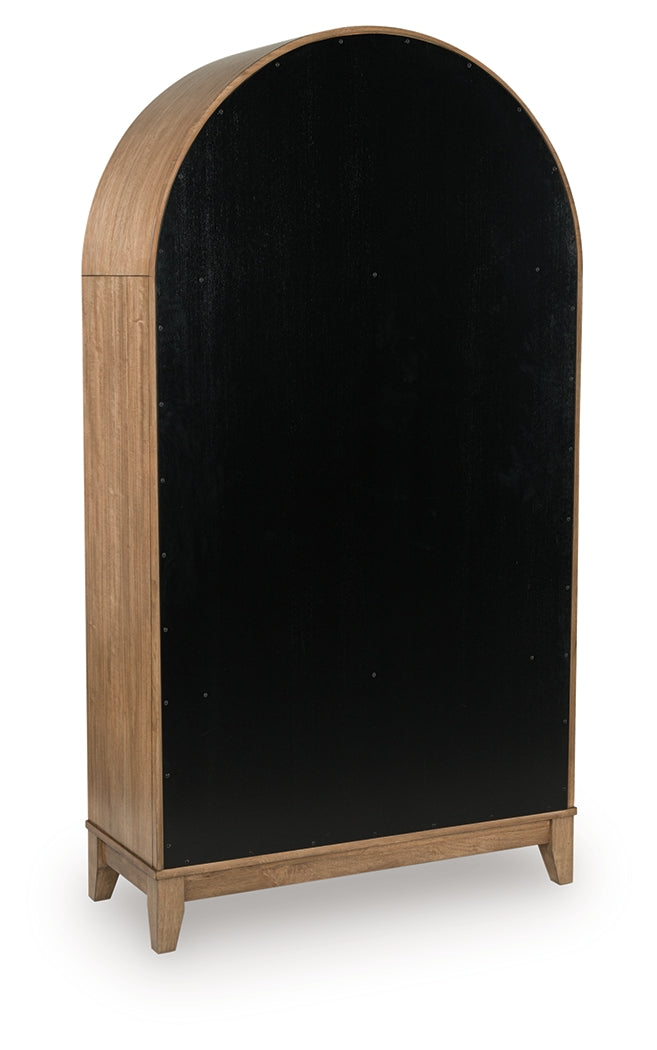 Dagandale Natural/Black Accent Cabinet - Ornate Home