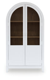 Dagandale White/Natural Accent Cabinet - Ornate Home
