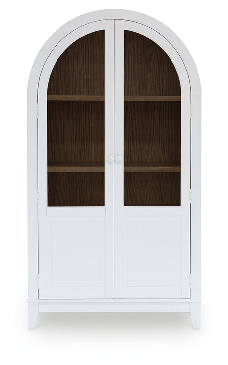 Dagandale White/Natural Accent Cabinet - Ornate Home
