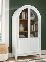 Dagandale White/Natural Accent Cabinet - Ornate Home