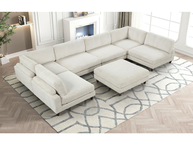 Dagenham Beige Modular Sectional - Ornate Home