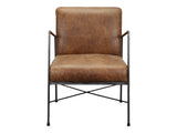 Dagwood Brown Leather Armchair - Ornate Home