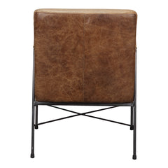 Dagwood Brown Leather Armchair - Ornate Home