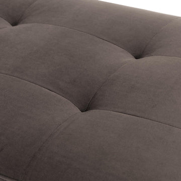 Dahlia Gold/Brown Velvet Accent Bench - Ornate Home