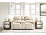 Dahlmoore Almond Power Loveseat w/Console - Ornate Home