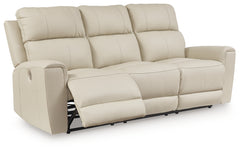 Dahlmoore Almond Power Reclining Sofa and Loveseat - Ornate Home