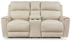 Dahlmoore Almond Power Reclining Sofa and Loveseat - Ornate Home