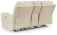 Dahlmoore Almond Power Reclining Sofa and Loveseat - Ornate Home