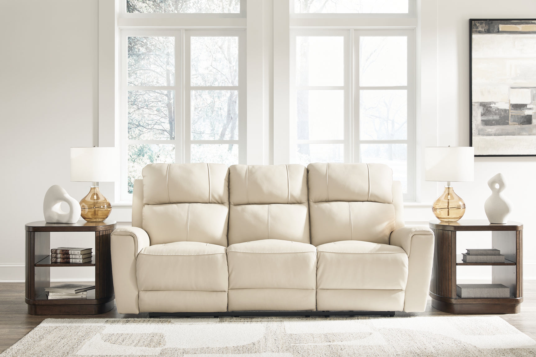 Dahlmoore Almond Power Reclining Sofa and Power Recliner (Online Special Price) - Ornate Home