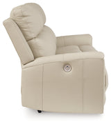 Dahlmoore Almond Reclining Power Sofa (Online Special Price) - Ornate Home